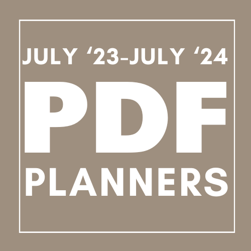 July '23 - July '24 - PDF Planner Download