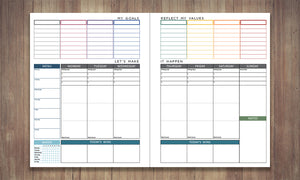 UNDATED  MY BRILLIANT WRITING PLANNER - Blue/Green Cover