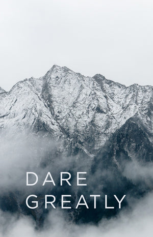 Dare Greatly Journal - Fog Gray Mountain Design