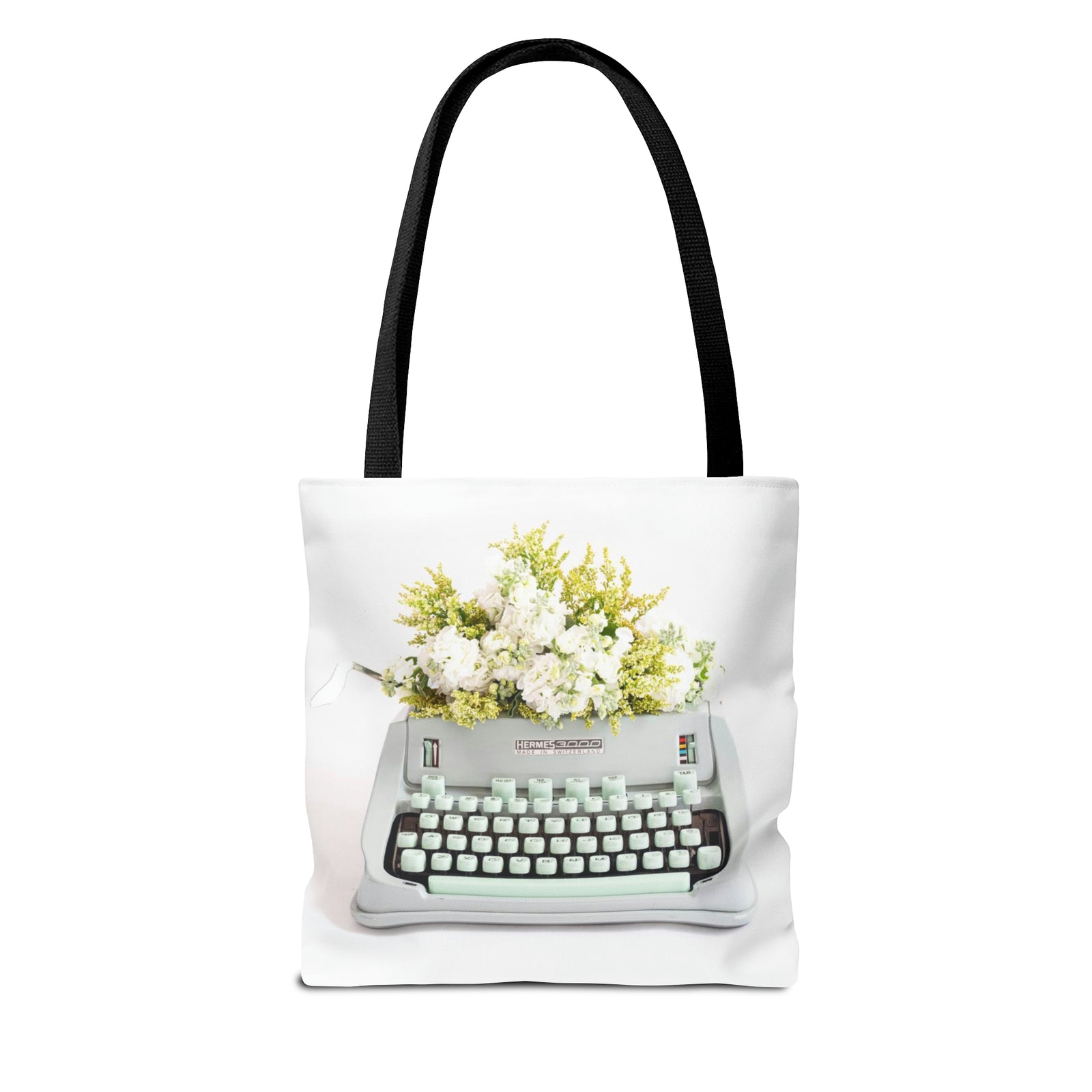 "Read. Write. Live. with Typewriter" Tote