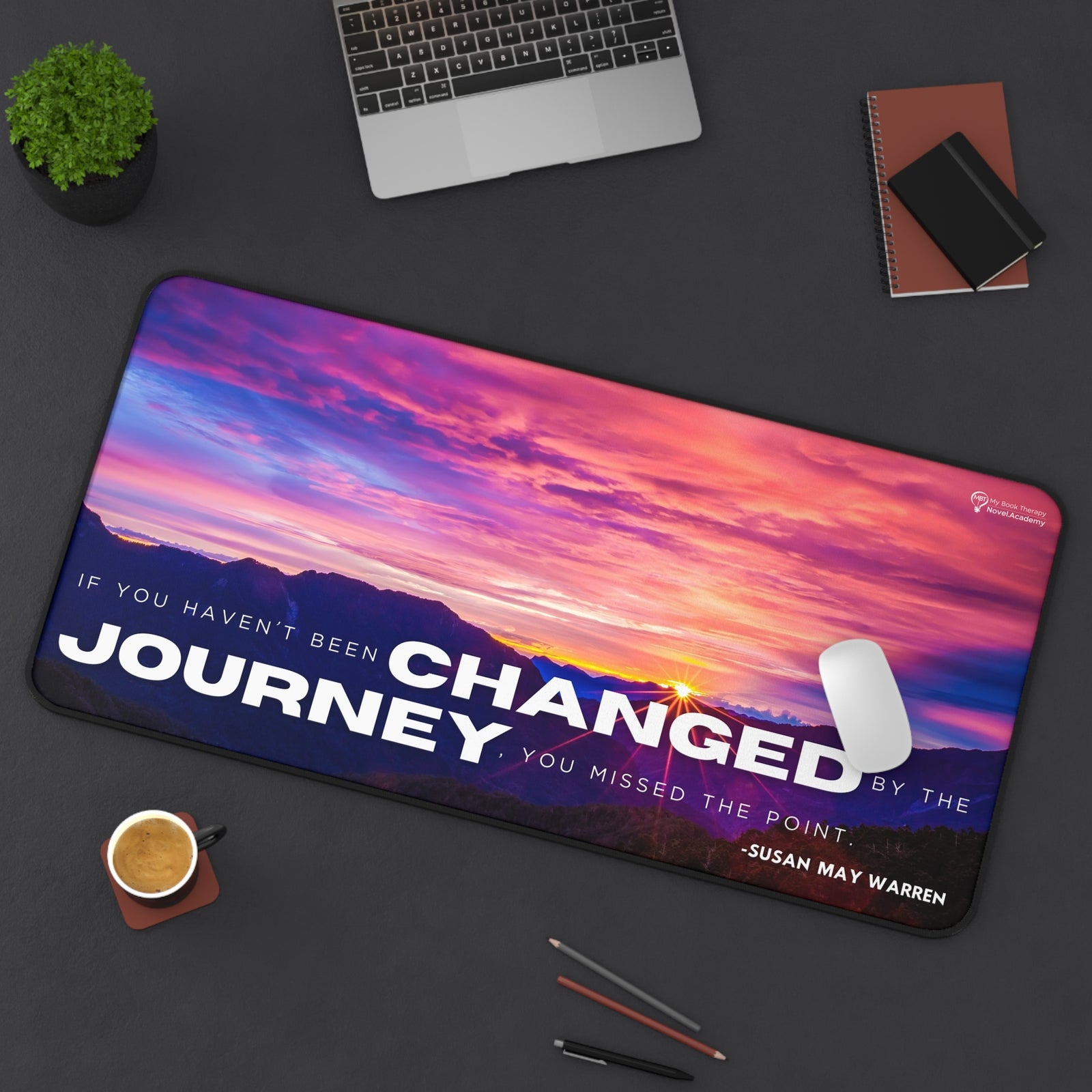 Desk Mat - Change By The Journey - Sunburst