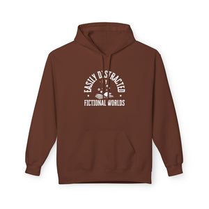 Easily Distracted by Fictional Worlds - Softstyle Fleece Hoodie