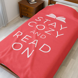 Stay cozy and read on - Blanket