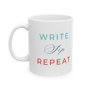 Write Sip Repeat - Mug