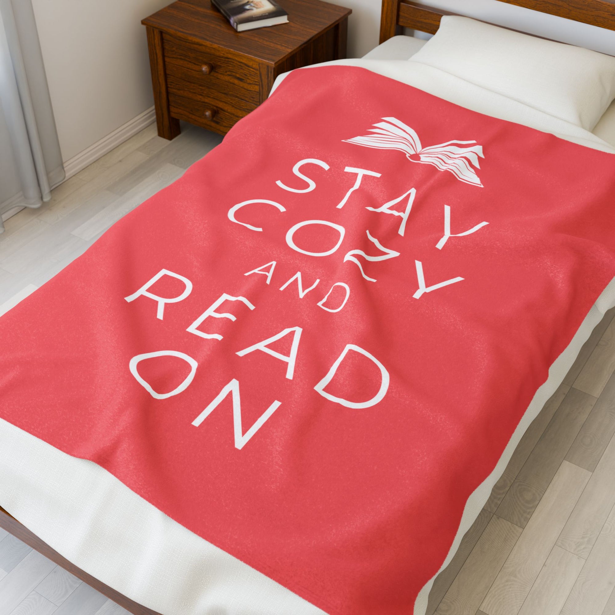 Stay cozy and read on - Blanket