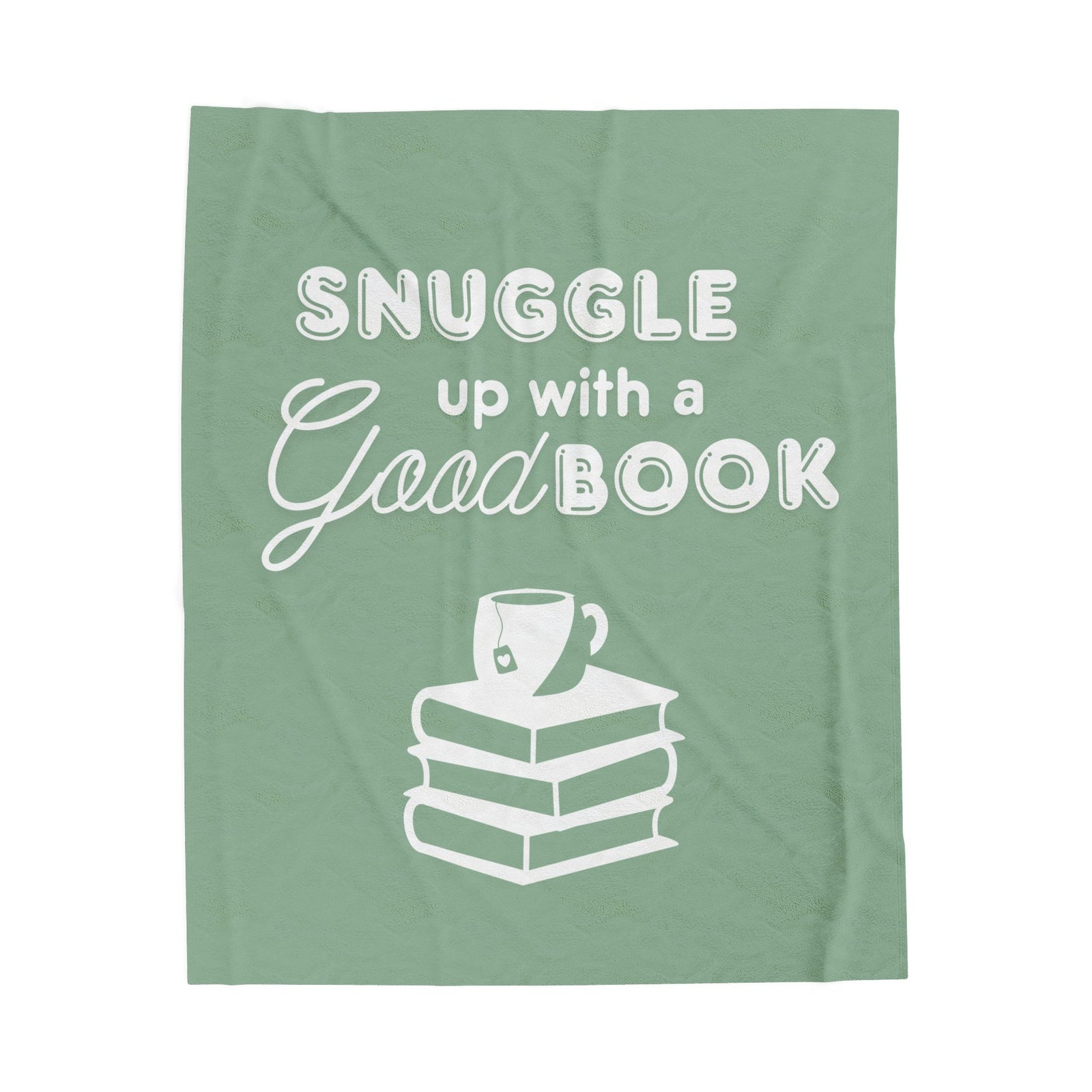 Snuggle Up With a Good Book - Velveteen Plush Blanket
