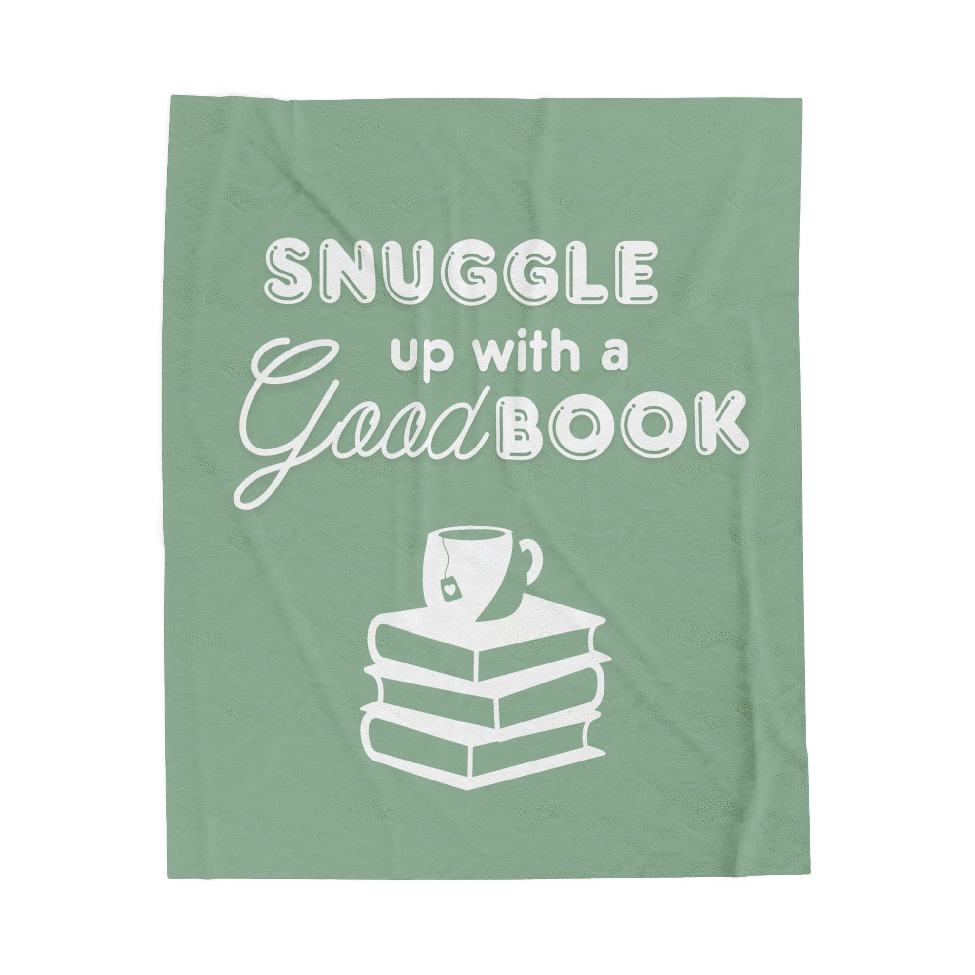 Snuggle Up With a Good Book - Velveteen Plush Blanket