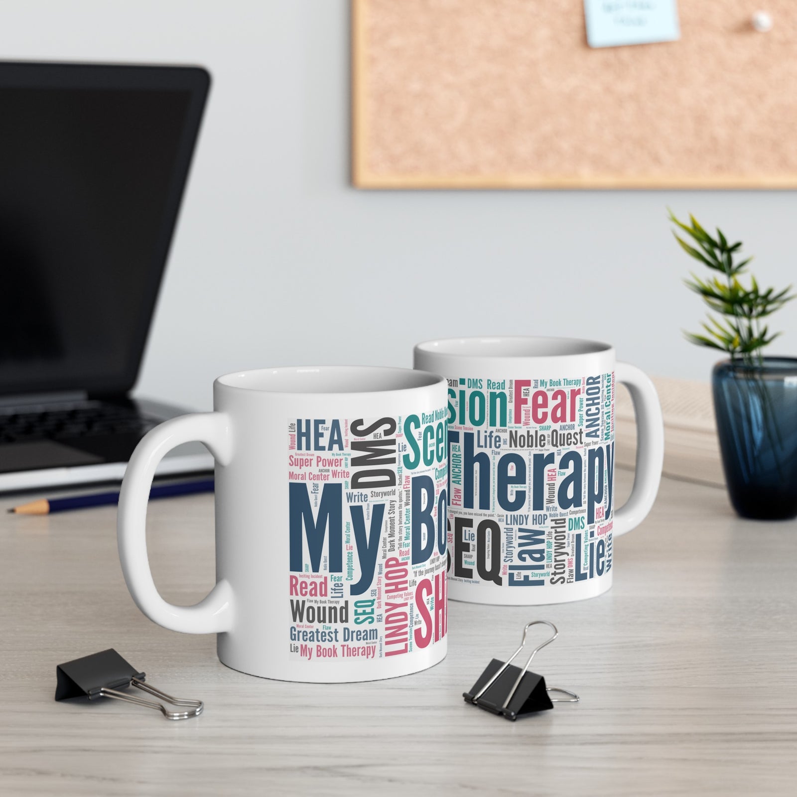 My Book Therapy Key Words Mug - 11oz