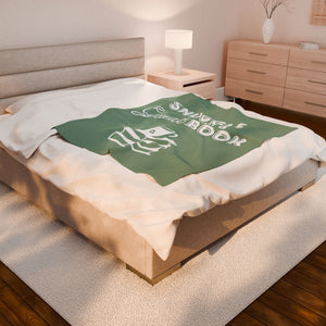Snuggle Up With a Good Book - Velveteen Plush Blanket