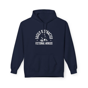 Easily Distracted by Fictional Worlds - Softstyle Fleece Hoodie