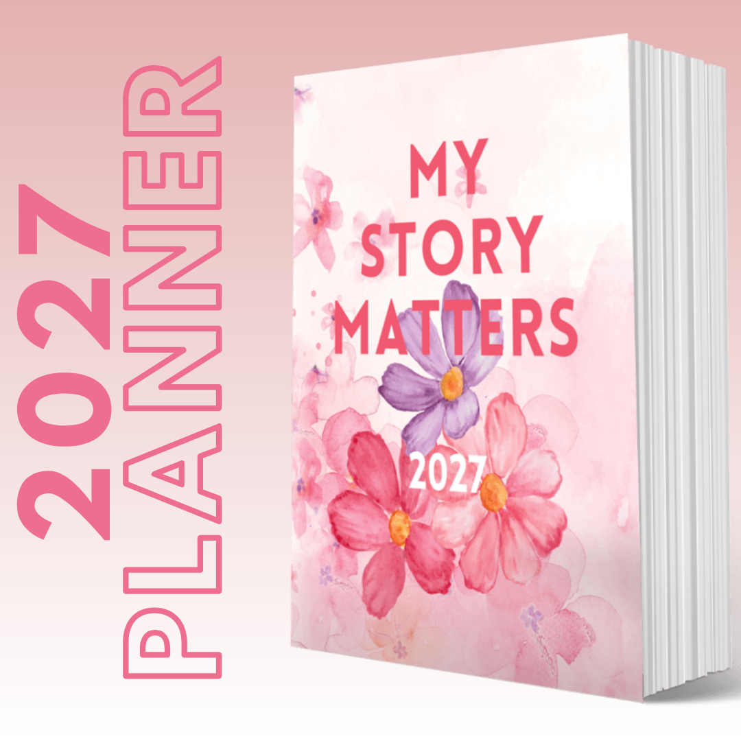 2027  MY BRILLIANT WRITING PLANNER - Pink Flowers