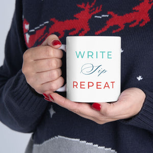 Write Sip Repeat - Mug