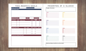 2027  MY BRILLIANT WRITING PLANNER - Pink Flowers