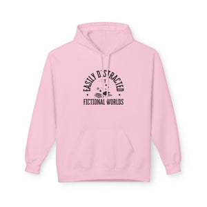 Easily Distracted by Fictional Worlds - Softstyle Fleece Hoodie