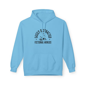 Easily Distracted by Fictional Worlds - Softstyle Fleece Hoodie