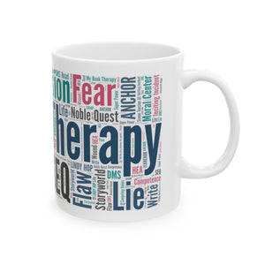 My Book Therapy Key Words Mug - 11oz