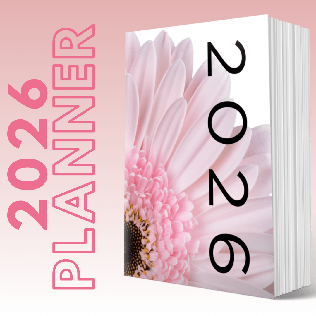 2026  MY BRILLIANT WRITING PLANNER - Pink Flower