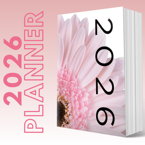 2026  MY BRILLIANT WRITING PLANNER - Pink Flower