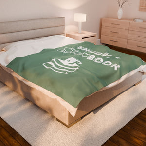 Snuggle Up With a Good Book - Velveteen Plush Blanket