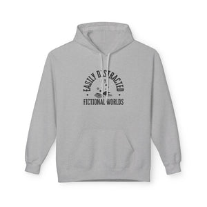 Easily Distracted by Fictional Worlds - Softstyle Fleece Hoodie