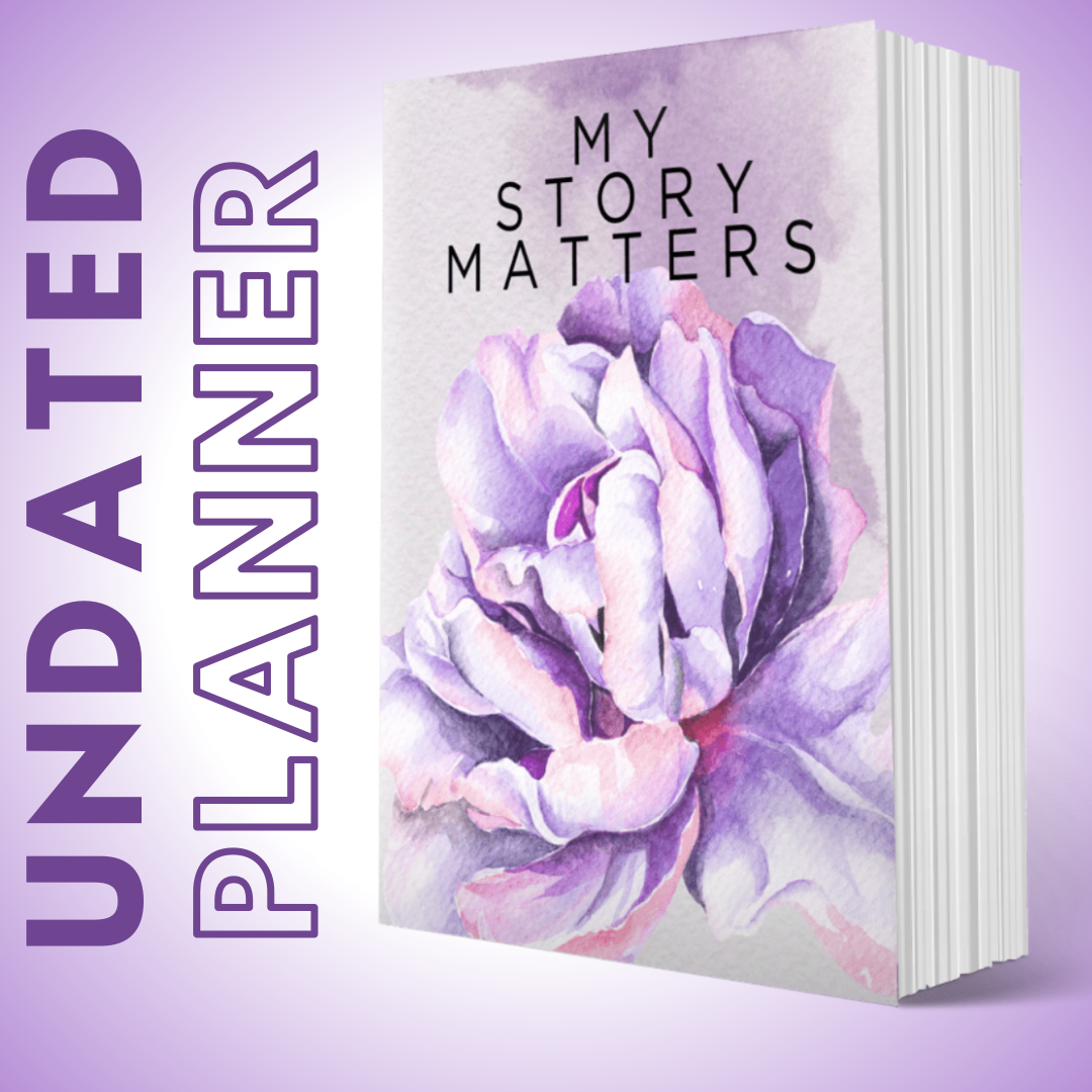 UNDATED  MY BRILLIANT WRITING PLANNER - Purple Flower