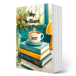 2027  MY BRILLIANT WRITING PLANNER - Coffee & Books