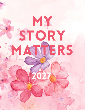2027  MY BRILLIANT WRITING PLANNER - Pink Flowers