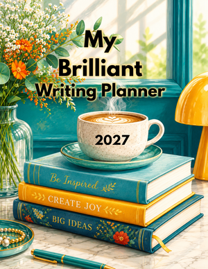 2027  MY BRILLIANT WRITING PLANNER - Coffee & Books