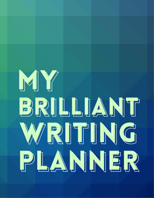 UNDATED  MY BRILLIANT WRITING PLANNER - Blue/Green Cover