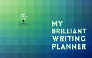 UNDATED  MY BRILLIANT WRITING PLANNER - Blue/Green Cover