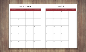 2026  MY BRILLIANT WRITING PLANNER - Color Burst