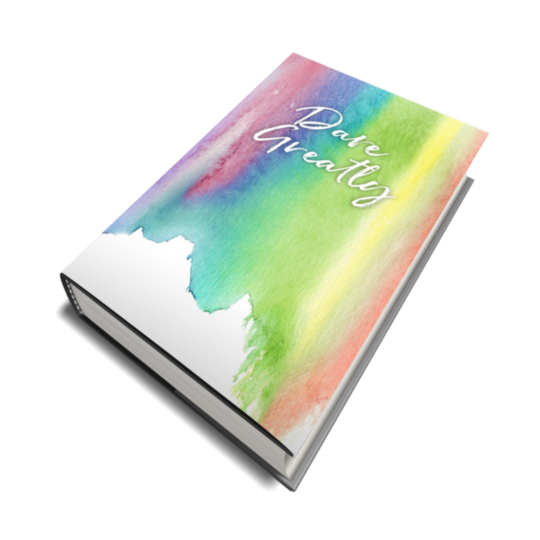 Dare Greatly Journal - Watercolor Design - My Book Therapy